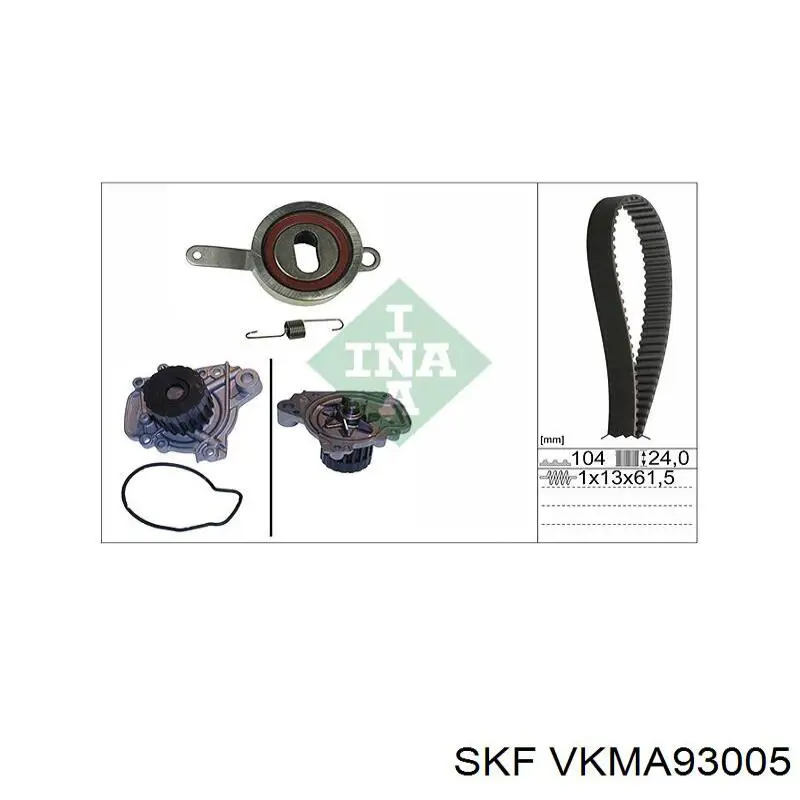 Комплект ГРМ SKF VKMA93005 ціна, від 42.76 USD