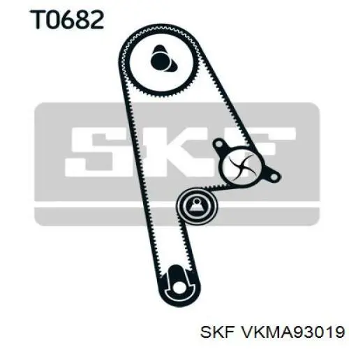 Комплект ГРМ SKF VKMA93019 ціна, від 41.47 USD