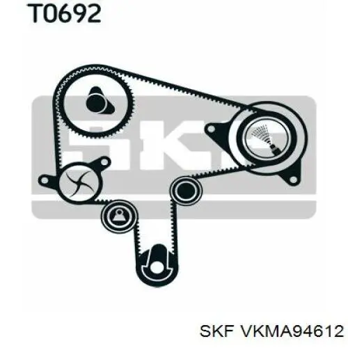 VKMA94612 SKF комплект грм