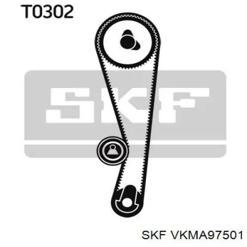 VKMA97501 SKF комплект грм