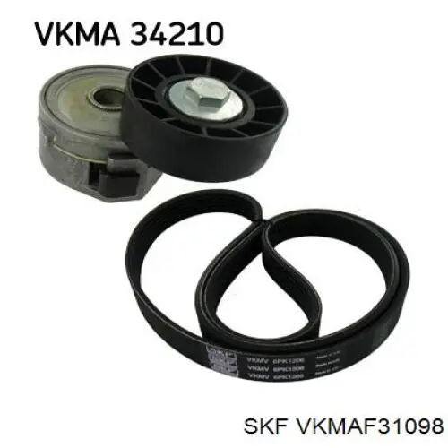 Ремінь приводний, агрегатів, комплект VKMAF31098 SKF