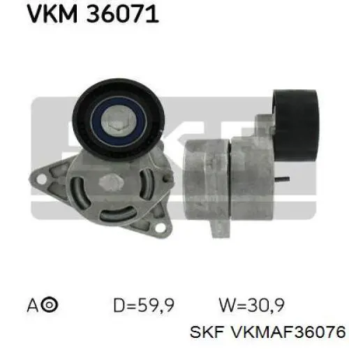 Купити VKMAF36076 SKF Ремінь приводний, агрегатів, комплект