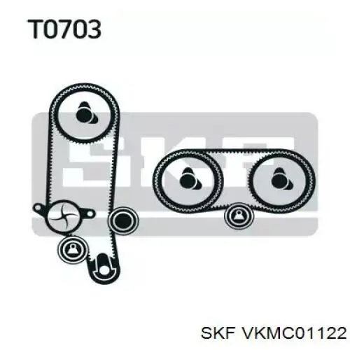 VKMC01122 SKF комплект грм