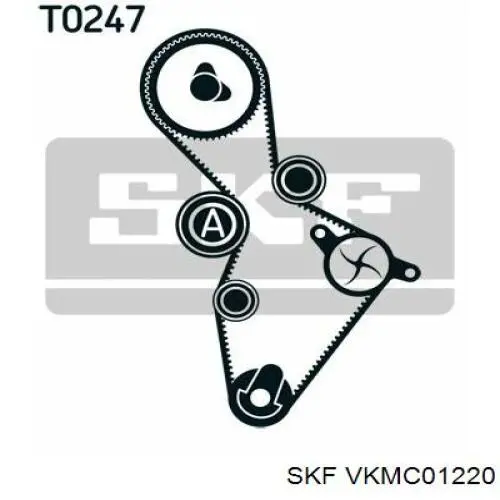Купити VKMC01220 SKF ГРМ ремень