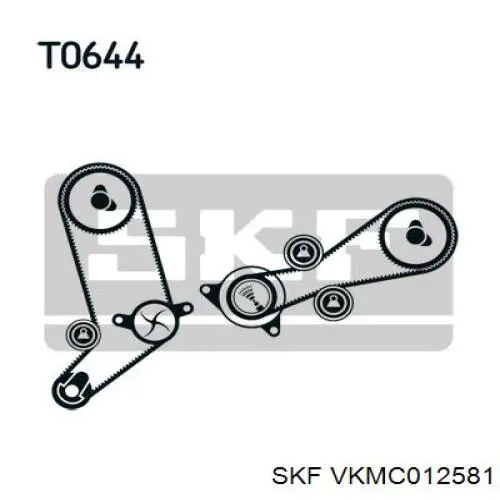 VKMC012581 SKF комплект грм