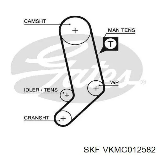 VKMC012582 SKF комплект грм