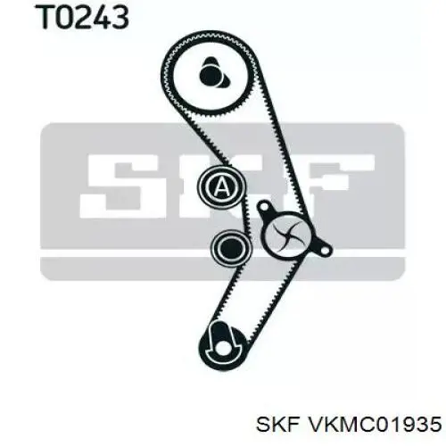 Комплект ГРМ SKF VKMC01935 ціна, від 149.55 USD