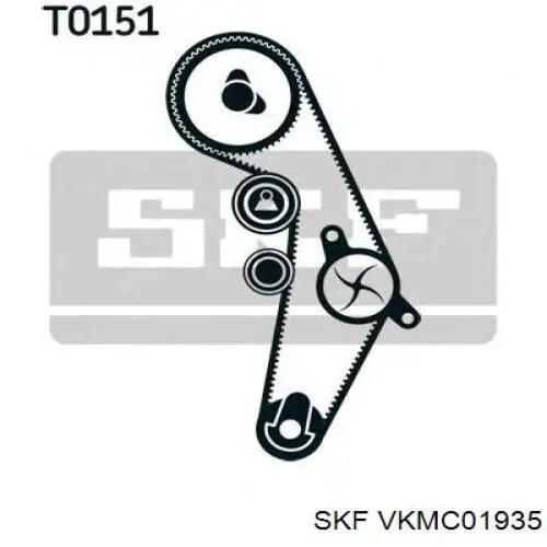 Купити VKMC01935 SKF ГРМ ремень