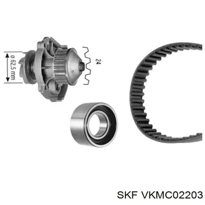 Комплект ГРМ SKF VKMC02203 ціна, від 43.63 USD