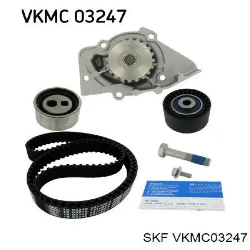 VKMC03247 SKF Комплект ГРМ (Помпа, Комплект роликов, Успокоитель)