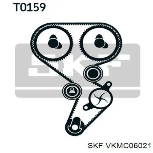 Купити VKMC06021 SKF ГРМ ремень