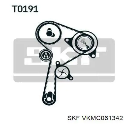 VKMC061342 SKF комплект грм
