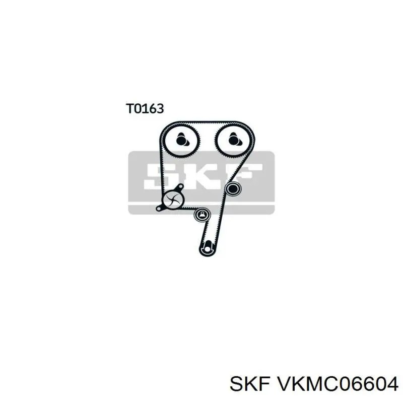 VKMC06604 SKF комплект грм
