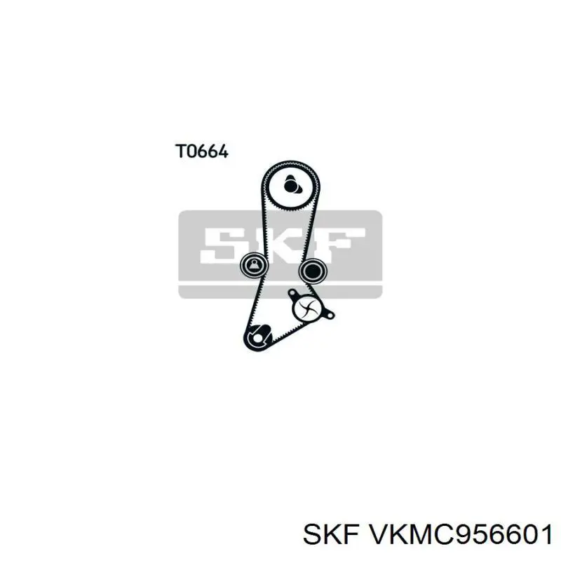 Комплект ГРМ VKMC956601 SKF