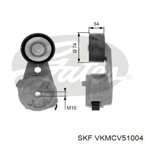 VKMCV51004 SKF натягувач приводного ременя