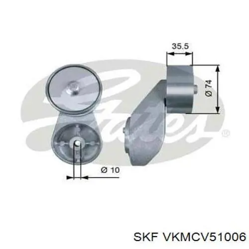VKMCV51006 SKF натягувач приводного ременя