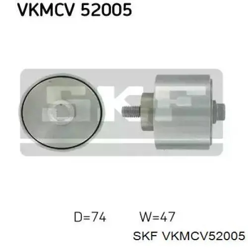 Ролик приводного ременя, паразитний SKF VKMCV52005 ціна, від 43.41 USD