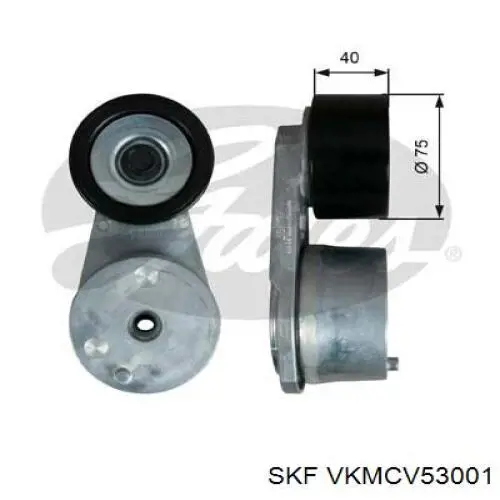 Натягувач приводного ременя VKMCV53001 SKF