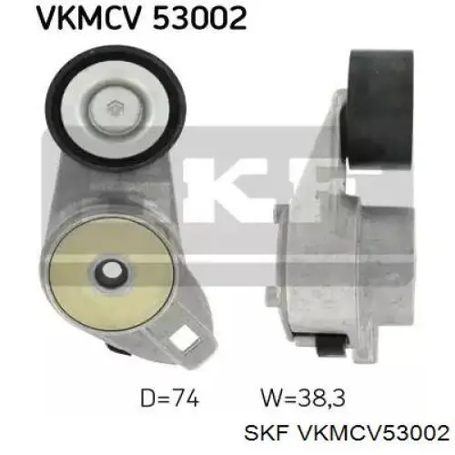 Натягувач приводного ременя SKF VKMCV53002 ціна, від 46.02 USD
