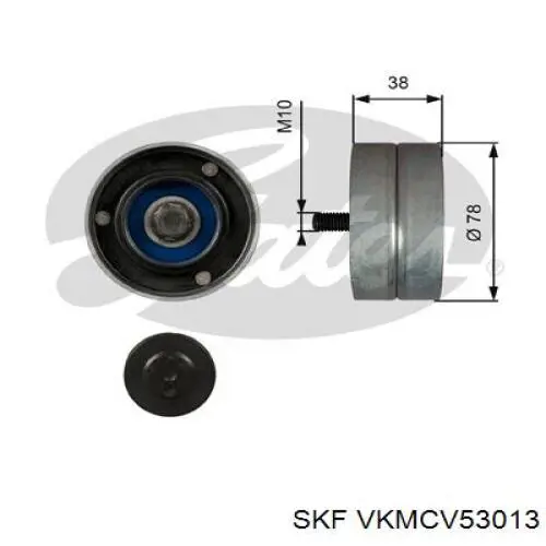Натяжний ролик SKF VKMCV53013 ціна, від 37.01 USD