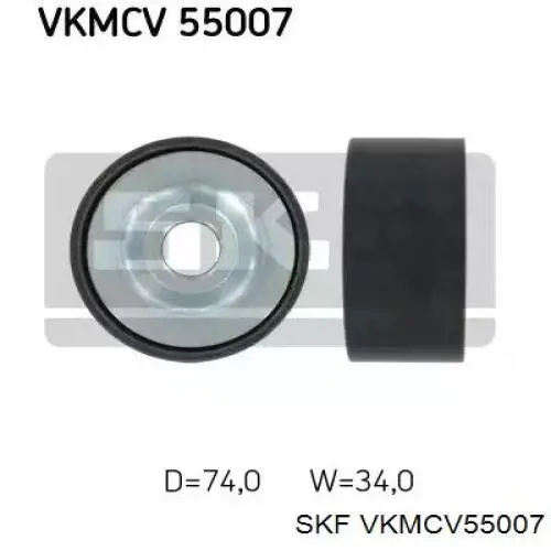 Купити VKMCV55007 SKF Ролик приводного ременя, паразитний