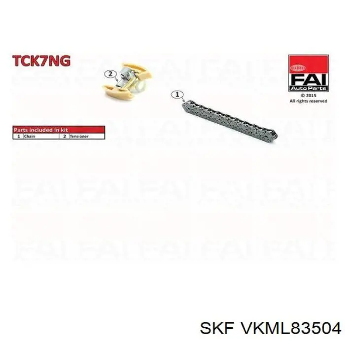Ланцюг ГРМ, комплект, верхня VKML83504 SKF