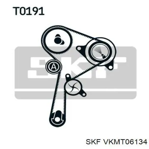 Ремінь ГРМ VKMT06134 SKF