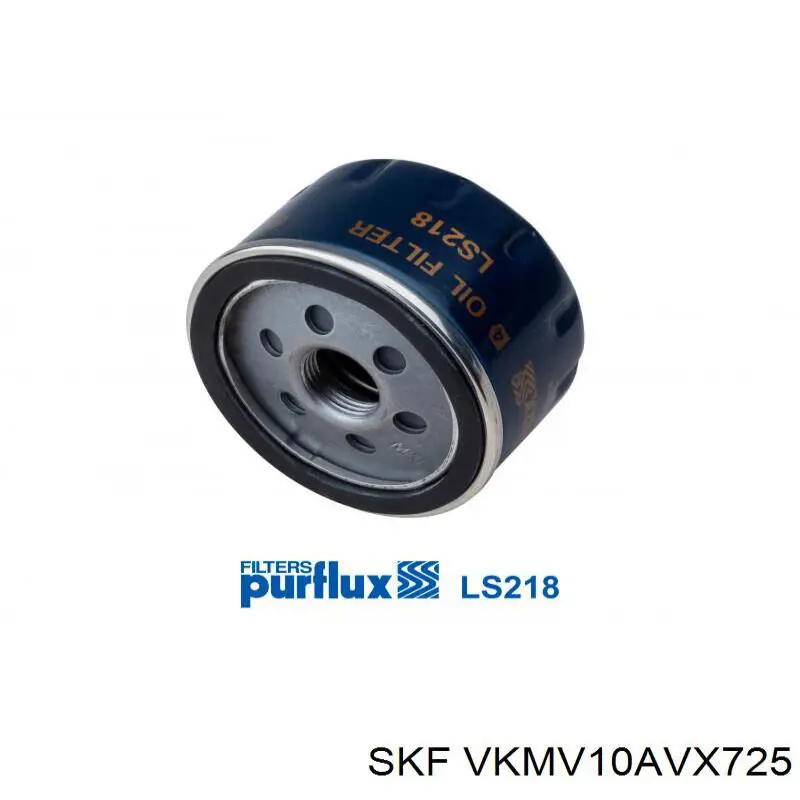 Ремінь генератора VKMV10AVX725 SKF