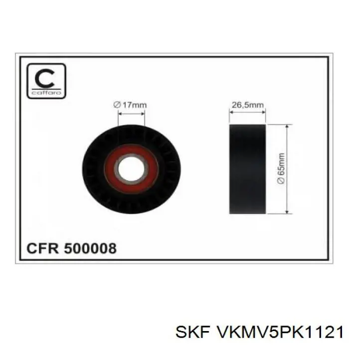 Клиновий ремінь SKF VKMV5PK1121 ціна, від 10.29 USD
