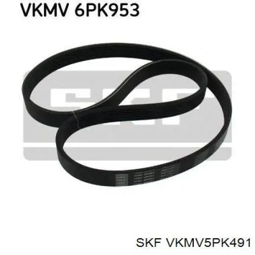 Клиновий ремінь SKF VKMV5PK491 ціна, від 8.70 USD