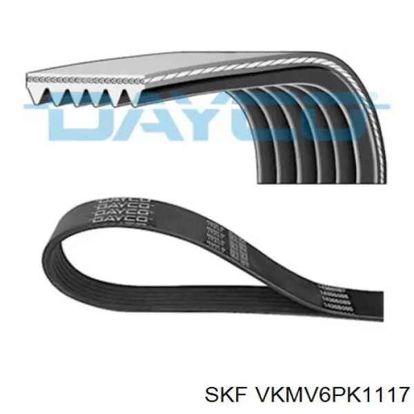 Ремінь генератора VKMV6PK1117 SKF