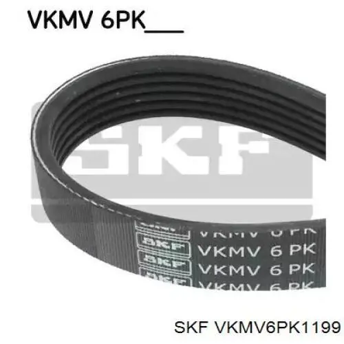 VKMV6PK1199 SKF ремінь приводний, агрегатів