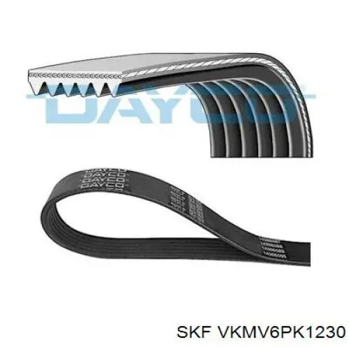 Клиновий ремінь SKF VKMV6PK1230 ціна, від 10.15 USD