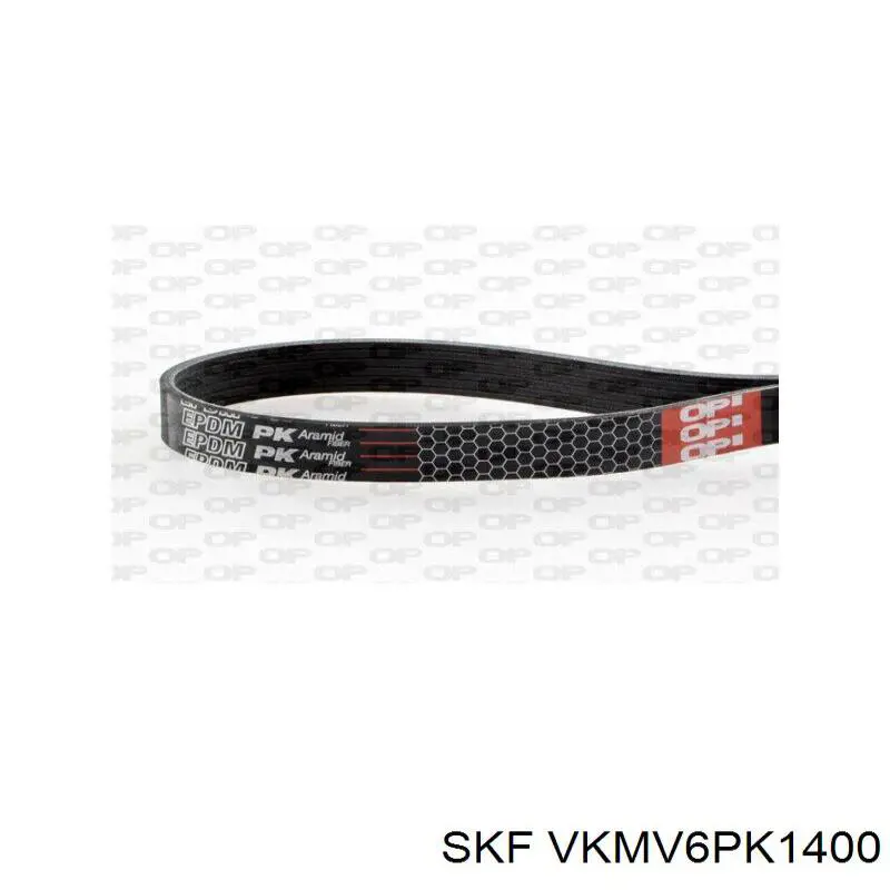 Ремінь генератора VKMV6PK1400 SKF
