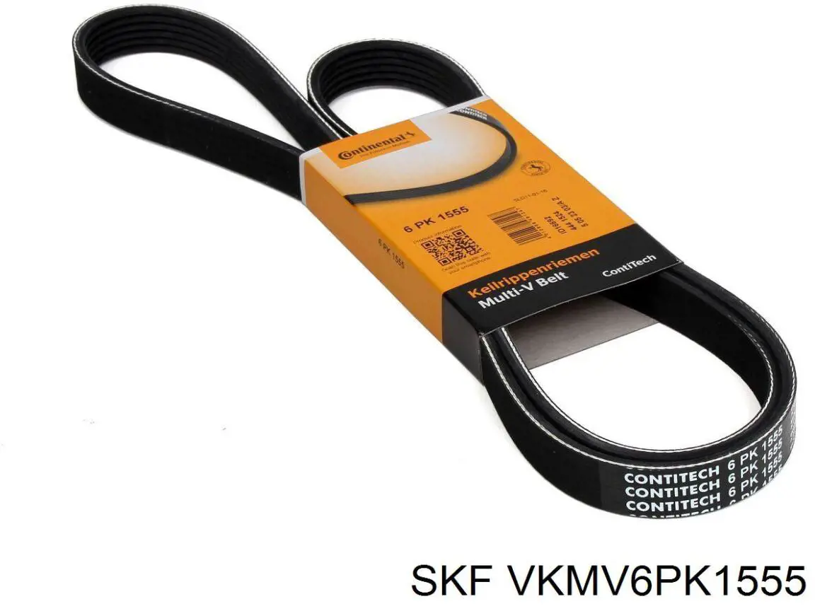 Ремінь генератора VKMV6PK1555 SKF