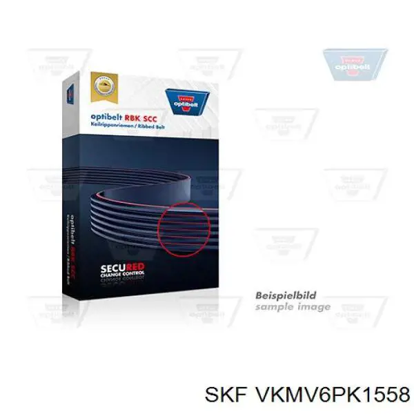 Купити VKMV6PK1558 SKF Ремінь генератора