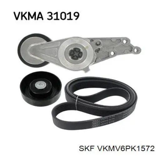 VKMV6PK1572 SKF ремінь приводний, агрегатів