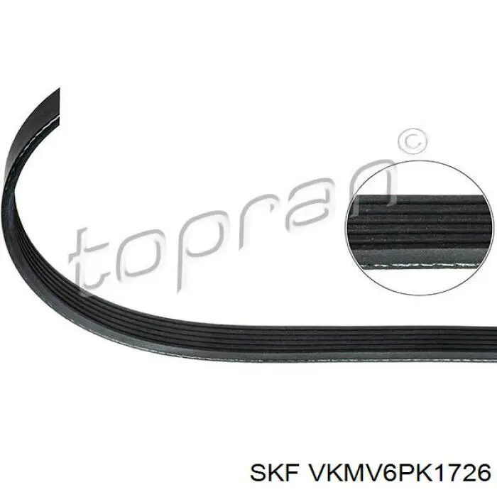 Клиновий ремінь SKF VKMV6PK1726 ціна, від 11.69 USD