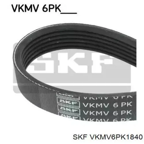 Ремінь приводний, агрегатів VKMV6PK1840 SKF