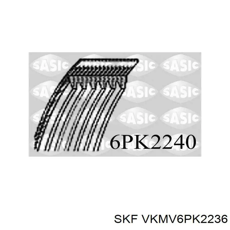 Ремінь кондиціонера SKF VKMV6PK2236