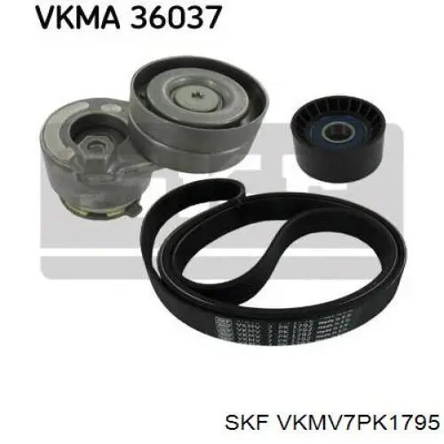 VKMV7PK1795 SKF ремінь приводний, агрегатів