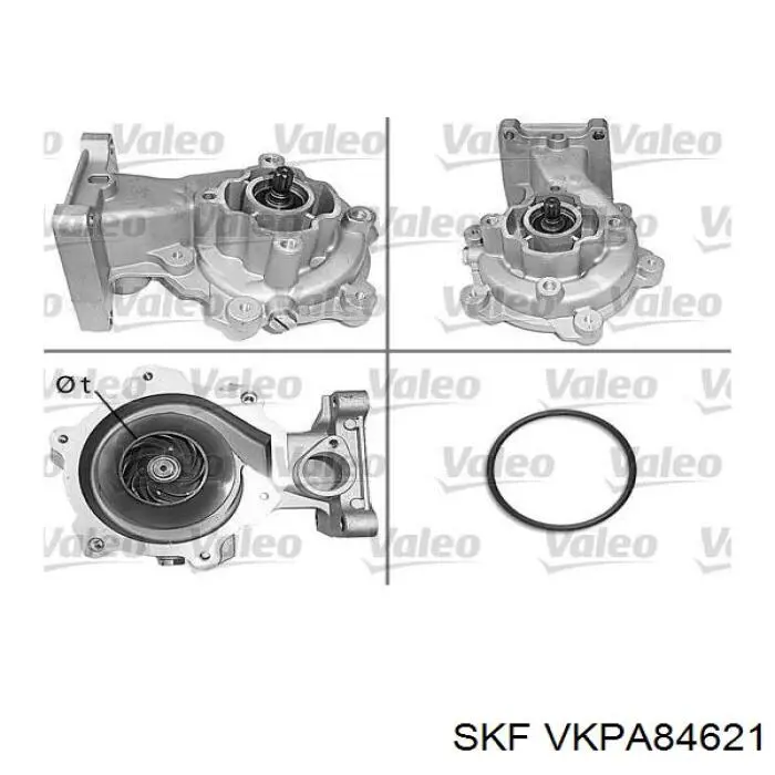 Водяний насос охолодження, з корпусом SKF VKPA84621