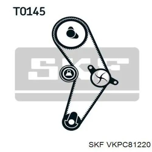 VKPC81220 SKF помпа водяна, (насос охолодження)