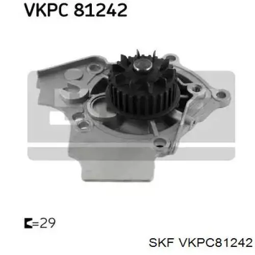 VKPC81242 SKF помпа водяна, (насос охолодження)