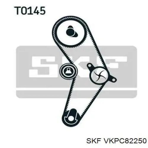 Помпа охолодження SKF VKPC82250 ціна, від 20.37 USD