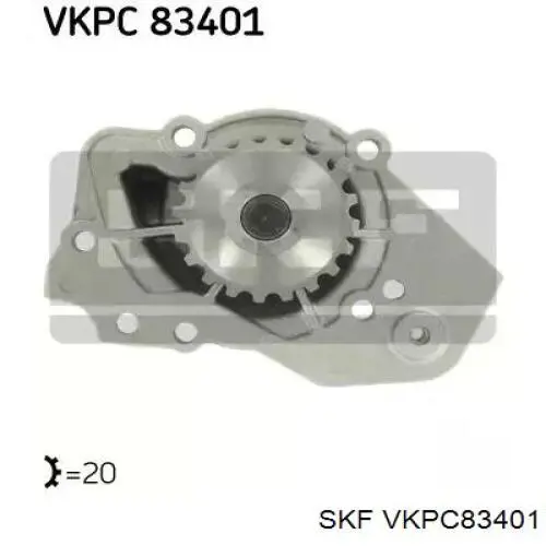 Помпа охолодження SKF VKPC83401 ціна, від 21.79 USD