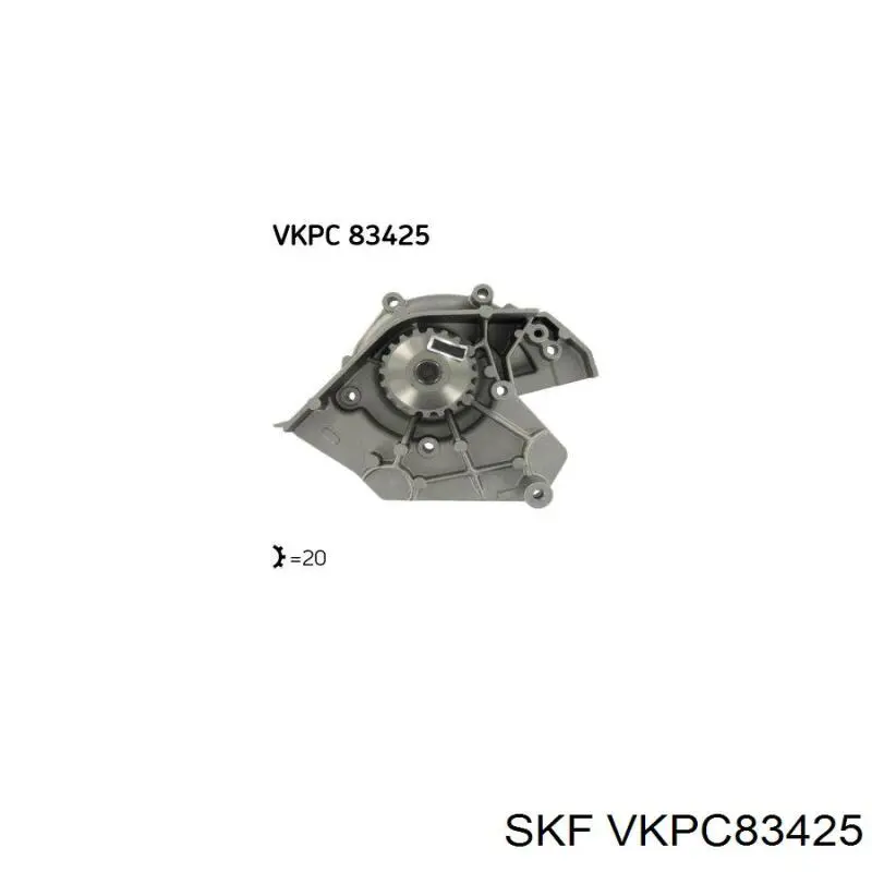 VKPC83425 SKF помпа водяна, (насос охолодження)