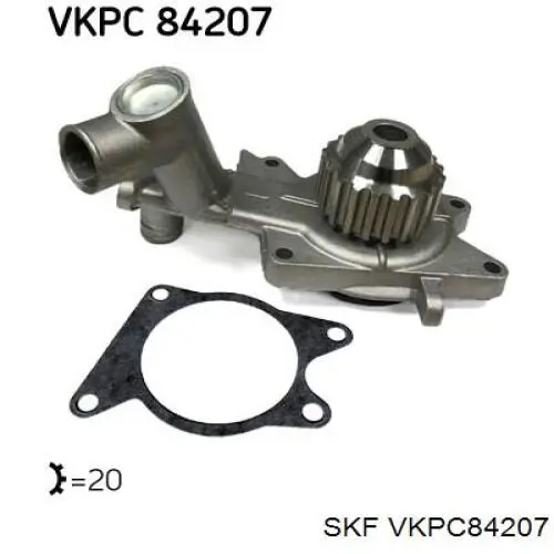 VKPC84207 SKF помпа водяна, (насос охолодження)
