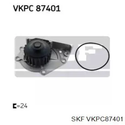 VKPC87401 SKF помпа водяна, (насос охолодження)