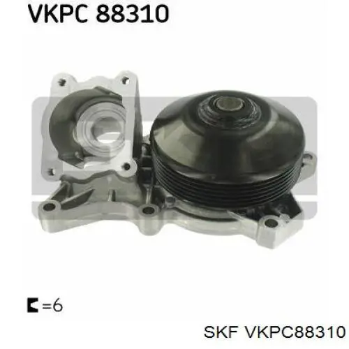 Купити VKPC88310 SKF Насос охолоджуючої рідини